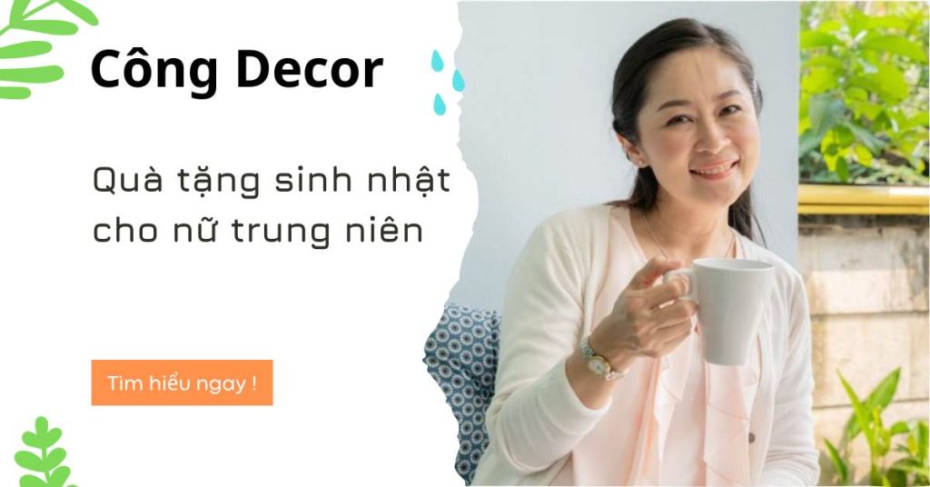 Quà tặng sinh nhật cho nữ trung niên