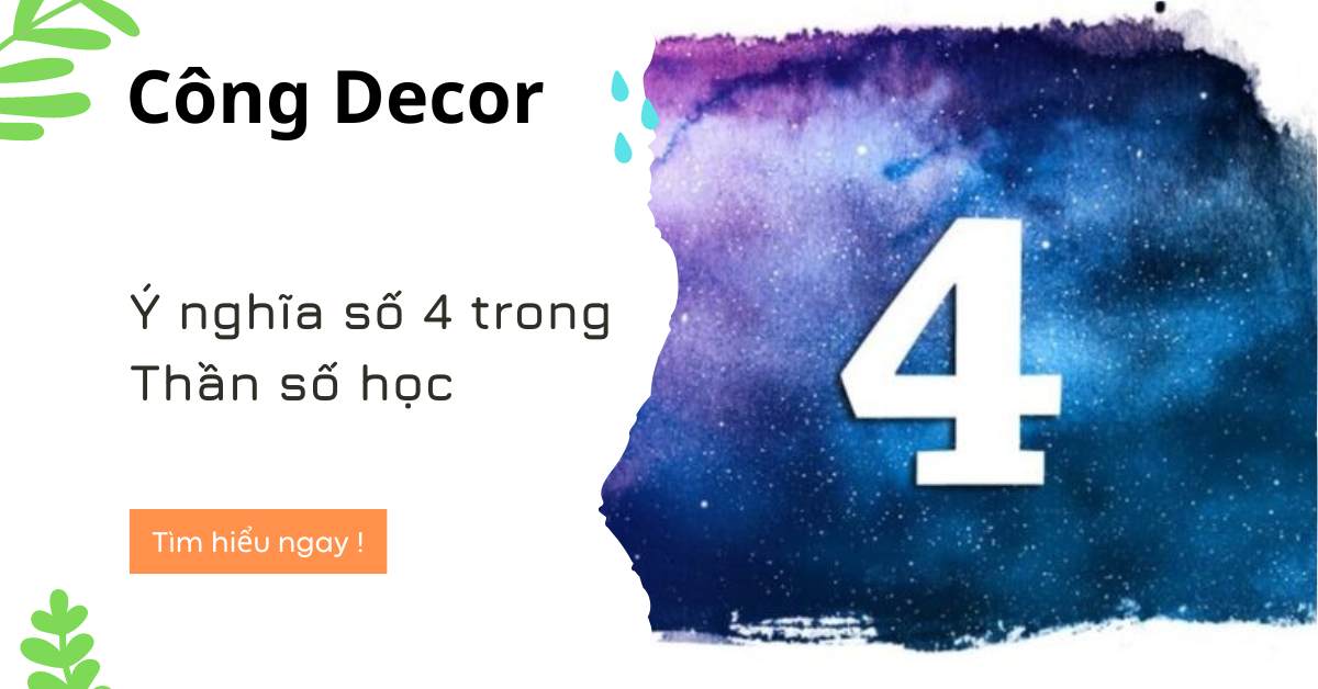 Ý nghĩa số 4 trong Thần số học