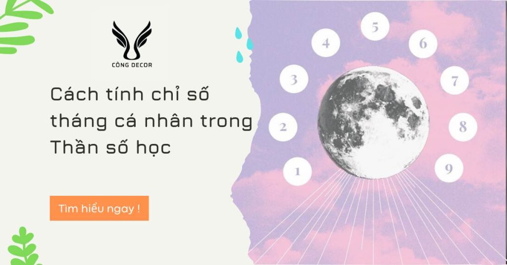 Cách tính chỉ số tháng cá nhân trong Thần số học