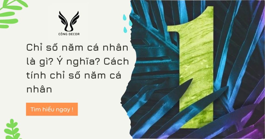 Chỉ số năm cá nhân là gì Ý nghĩa Cách tính chỉ số năm cá nhân