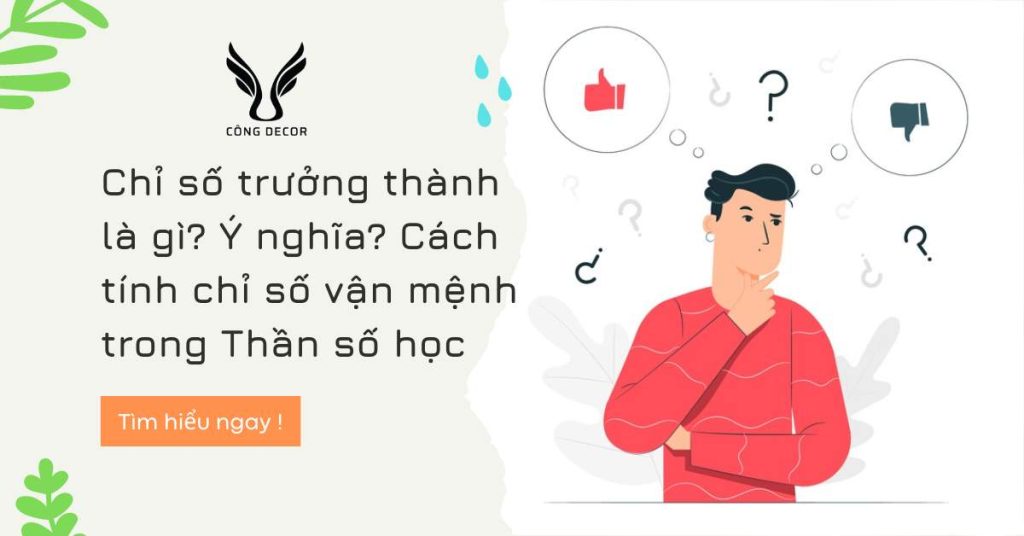 Chỉ số trưởng thành là gì? Ý nghĩa? Cách tính chỉ số vận mệnh trong Thần số học