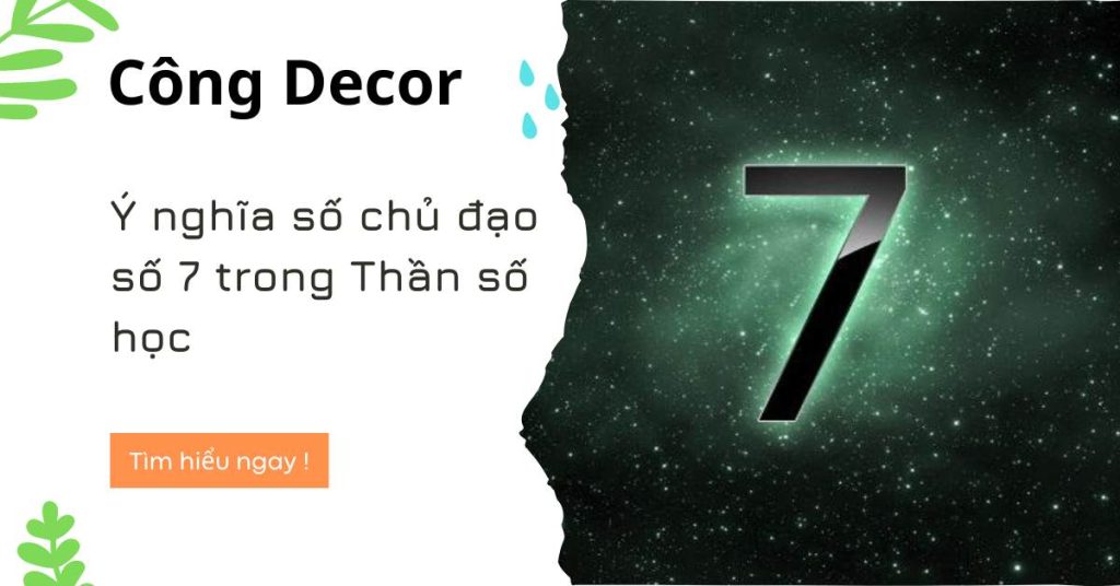 Ý nghĩa số chủ đạo số 7 trong Thần số học