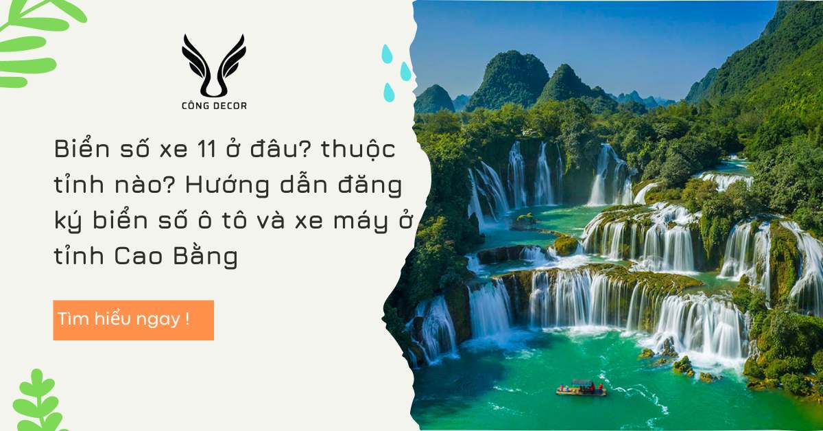 Biển số xe 11 ở đâu? thuộc tỉnh nào? Hướng dẫn đăng ký biển số ô tô và xe máy ở tỉnh Cao Bằng