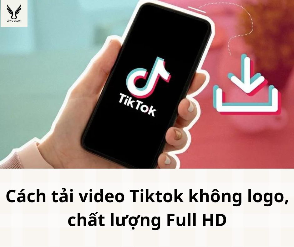 Cách tải video tiktok không logo chất lượng full hd về điện thoại