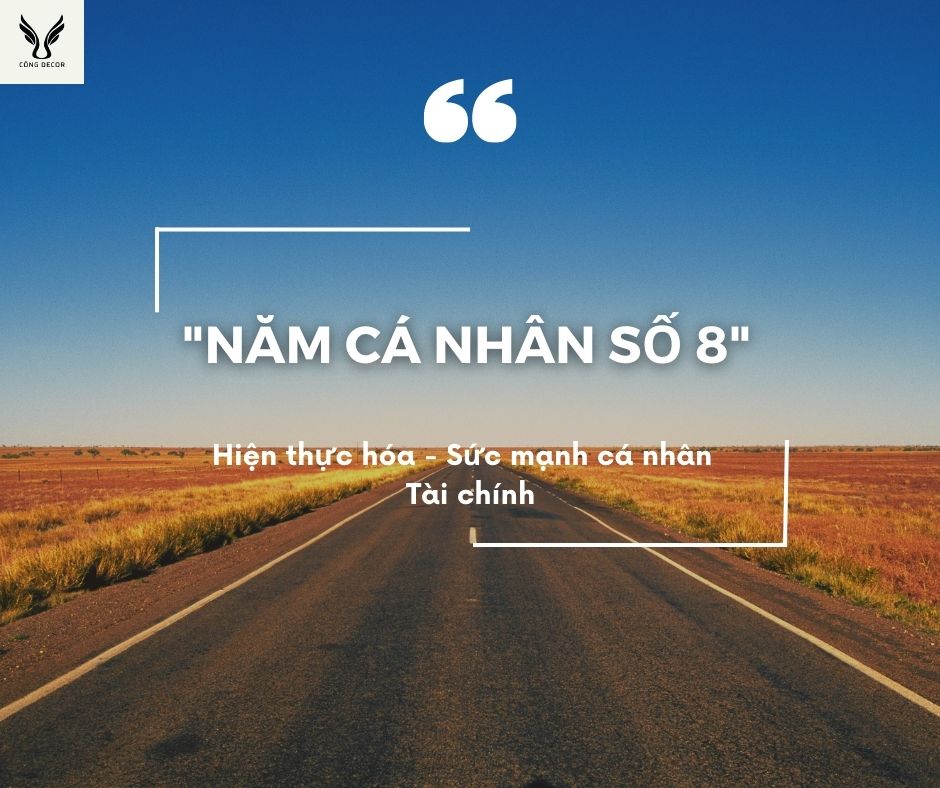 Năm cá nhân số 8 - Năm của Hiện thực hóa, Sức mạnh cá nhân và Tài chính