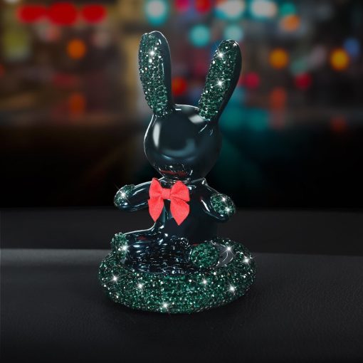 Thỏ Bunny gắn đá kết hộp nước hoa để oto