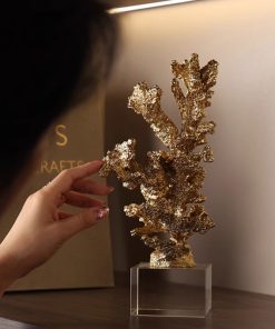 Tượng Decor San Hô Vàng Sang Trọng