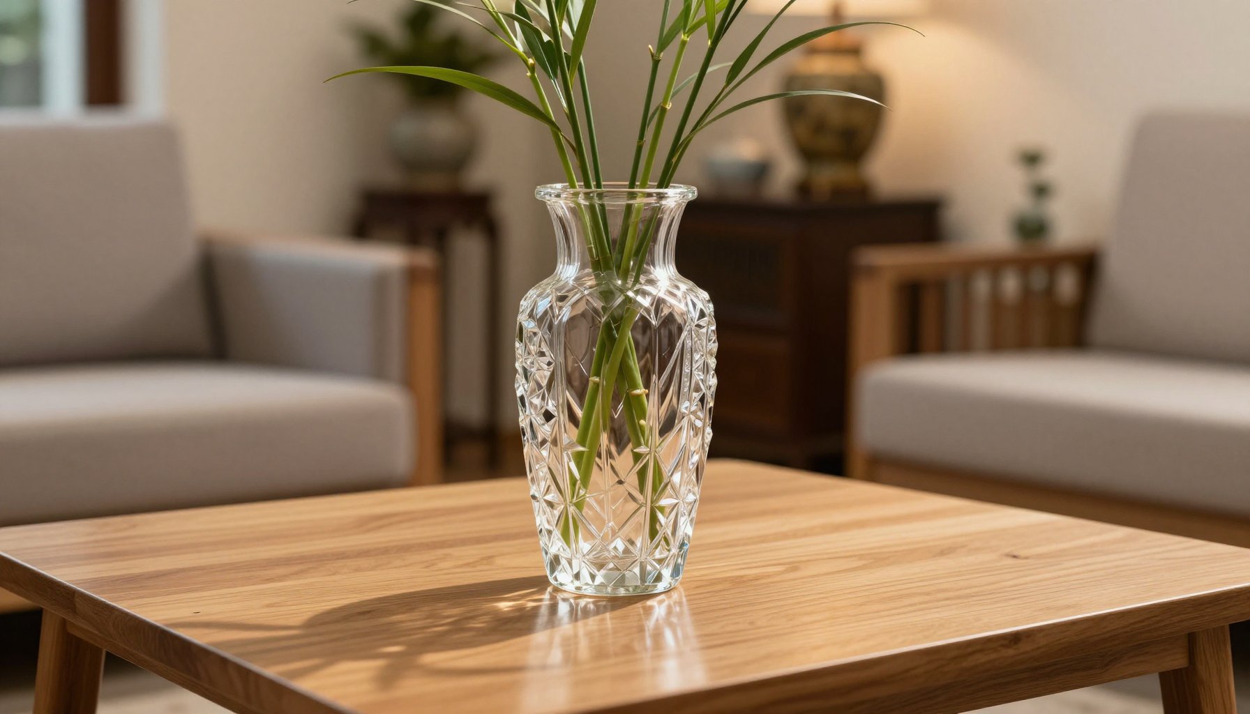 bình hoa decor trong suốt tối giản cho bàn làm việc nhỏ