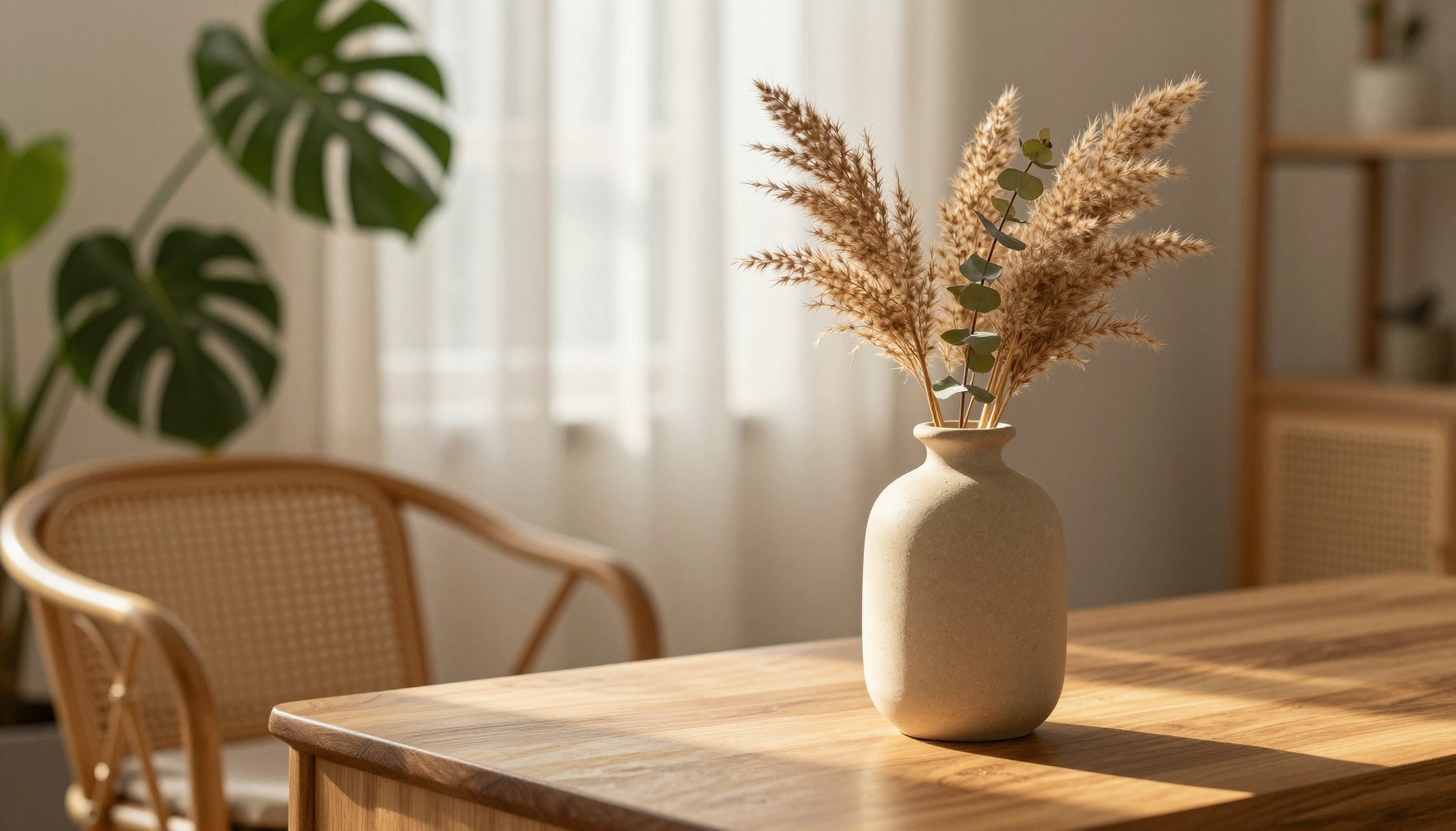 Bình hoa decor bàn làm việc nhỏ gọn cho góc làm việc hiện đại