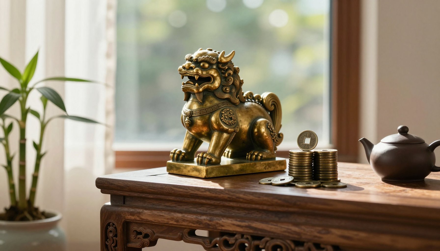 Cách bày đồ phong thủy bằng đồng trong phòng khách