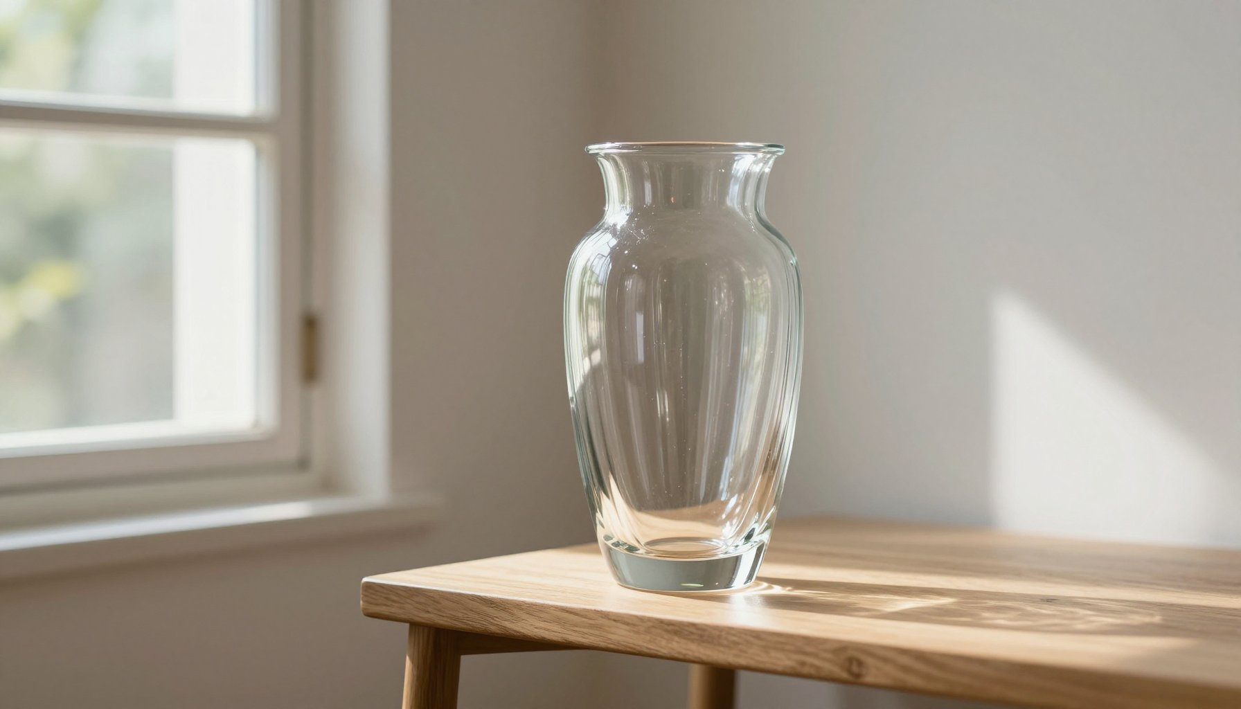 bình hoa decor đẹp trong suốt trên bàn ăn nhỏ