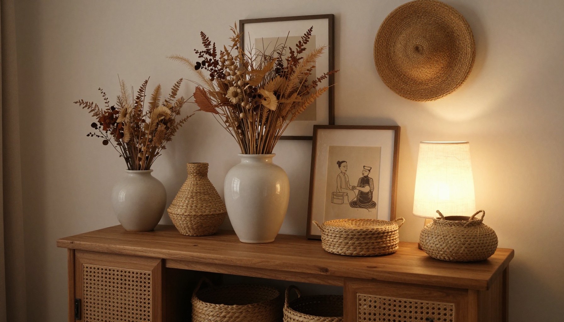 Bình hoa decor bàn làm việc sang trọng tại Anthome Decor